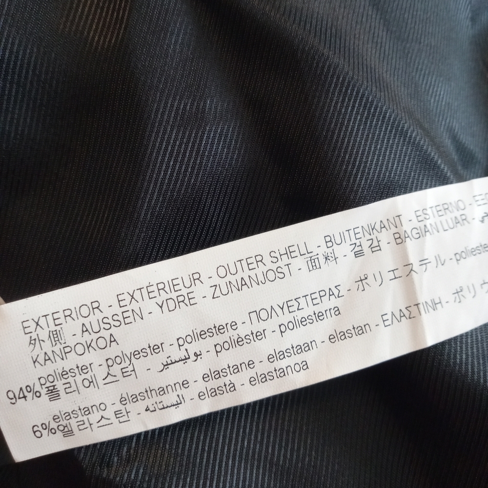 ZARA DOUBLE BREASTED LONG BLAC BLAZER DRESS BLACK SIZE S 8285/642 - Picture 9 of 10